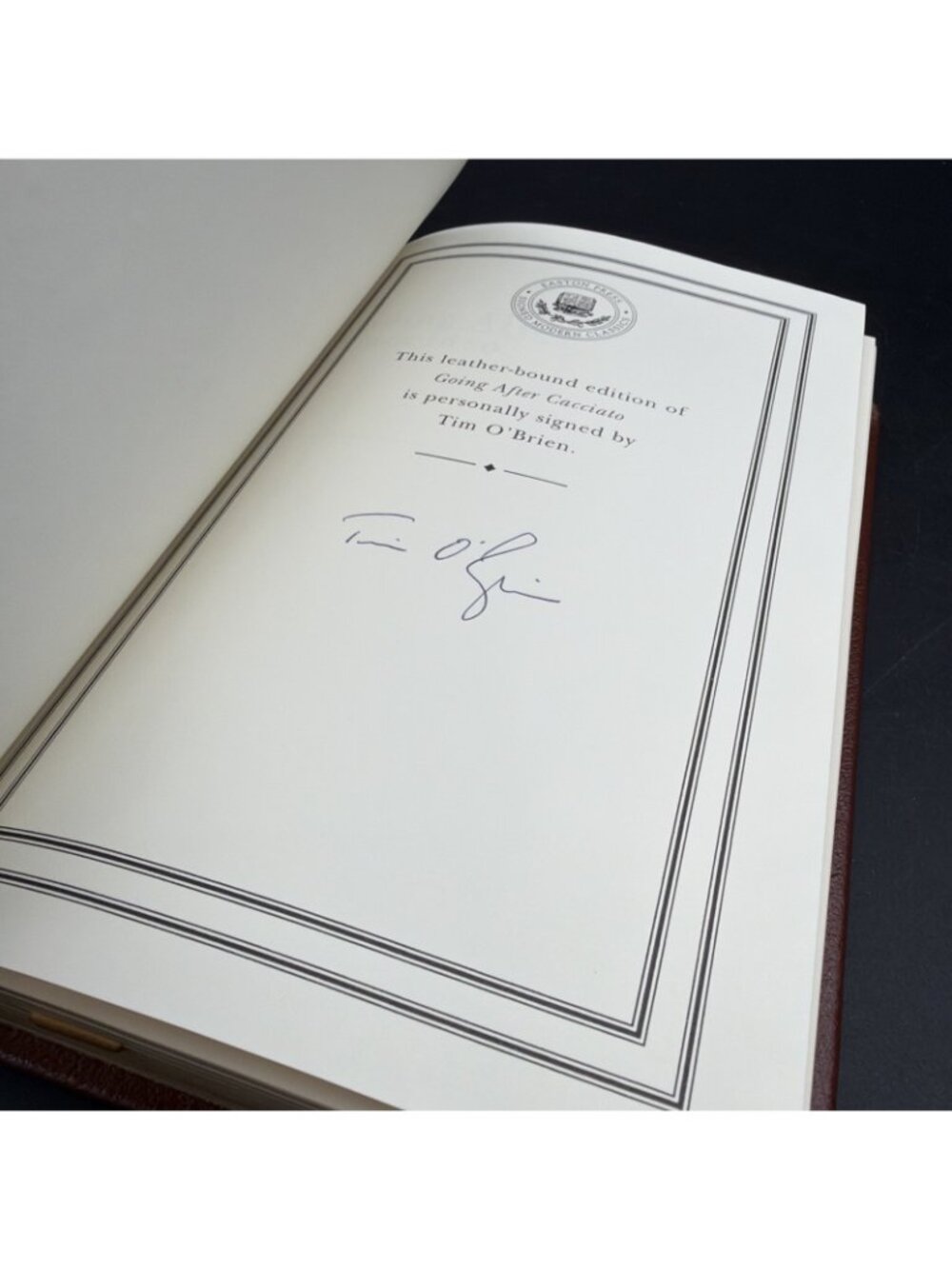 Going After Cacciato by Tim O'Brien Signed First 1st Ed Easton Press HC 2006 - Picture 11 of 16